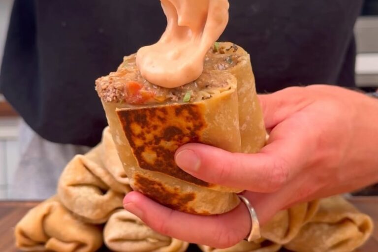 High Protein Cheeseburger Burritos