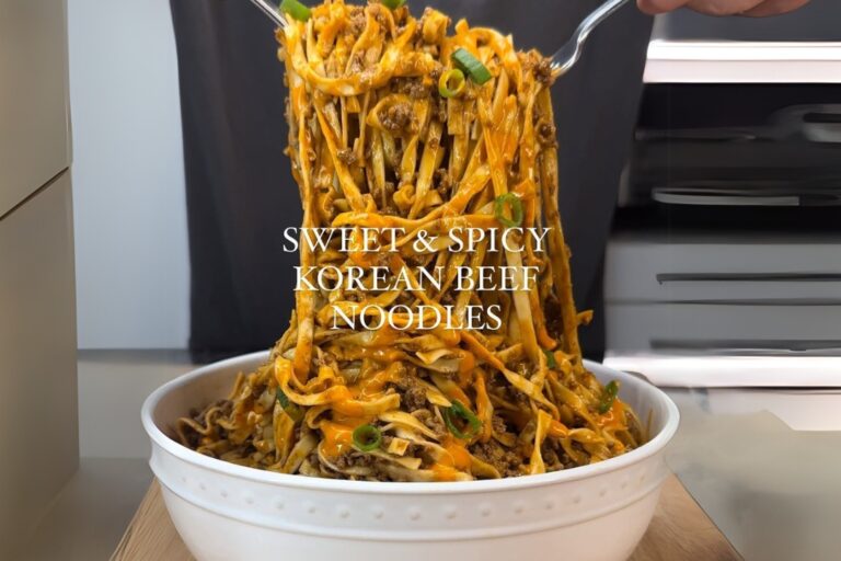 Sweet & Spicy Korean Beef Noodles