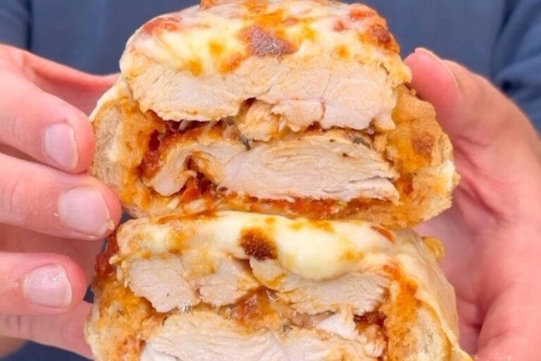 Chicken Parmesan Bread Boat