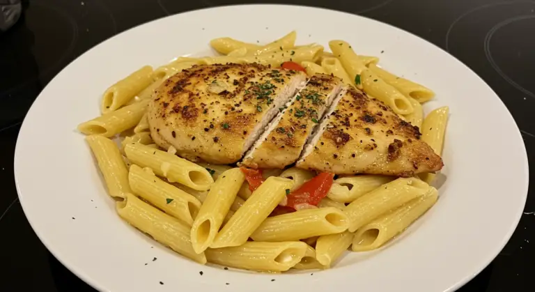 Garlic Chicken Parm Pasta Recipe