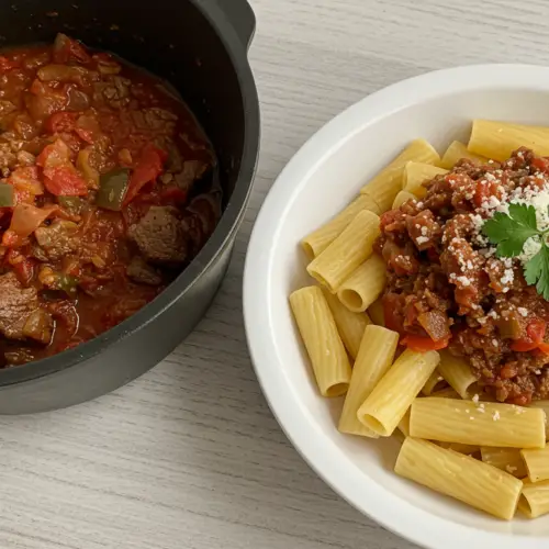 Spicy Steak Pasta