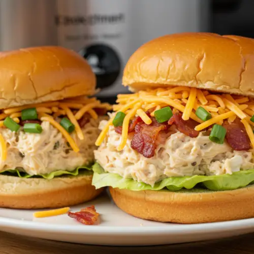Crock Pot Ranch Chicken Sandwiches