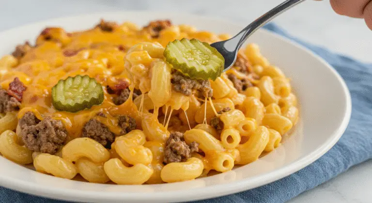 Best Bacon Cheeseburger Mac and Cheese Mashup Recipe