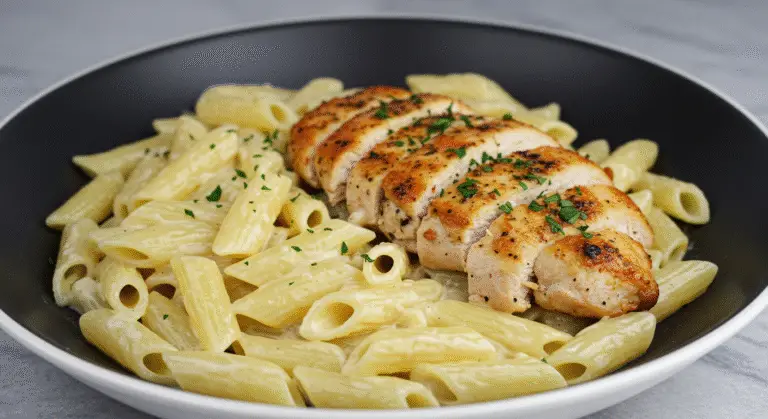 Creamy Garlic Butter Chicken & Rotini with Parmesan Sauce Tutorial