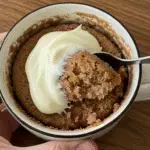 Low-Carb Cinnamon Mug Cake quick dessert recipe