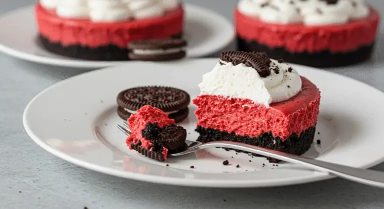Mini Red Velvet Oreo Cheesecakes